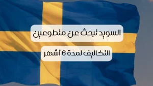 السويد تبحث عن متطوعين للعمل مع توفير الإقامة والفيزا